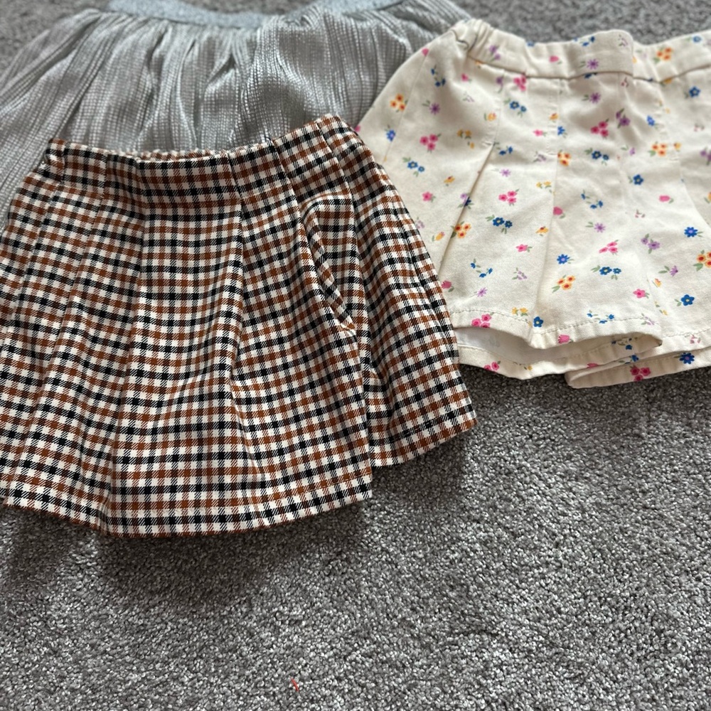 Stylish Women's Skirt Collection - Plaid, Floral, and Gray